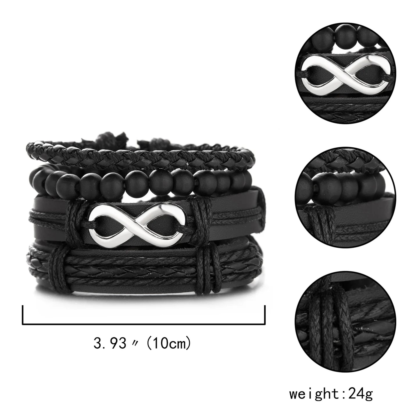 Trendy Leather Bracelets Men Women Vintage Brown Multilayer Braided Rope Bracelets Charm Wrap Wristbands Jewelry Pulsera Hombre