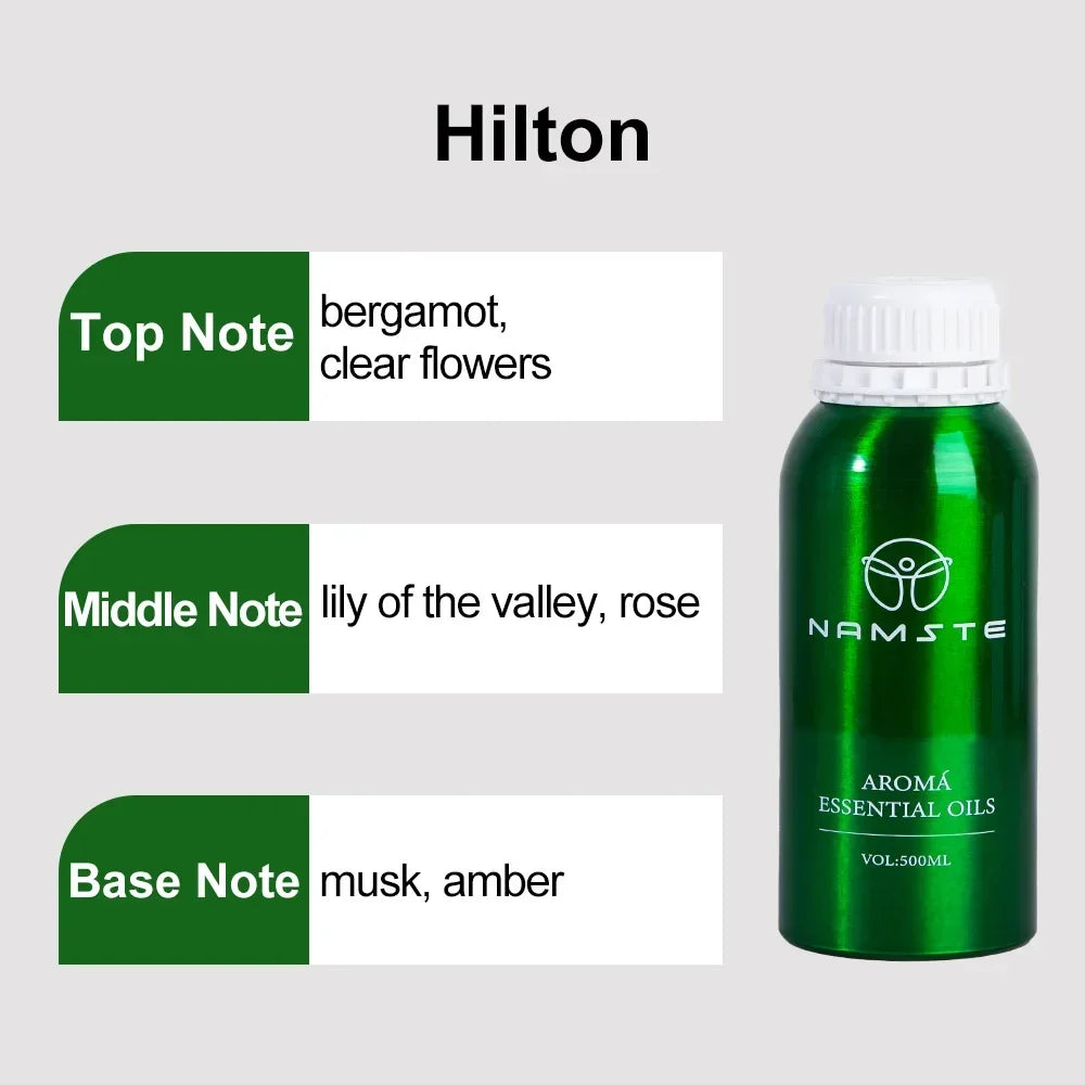NAMSTE 500ml Perfumes Essential Oils For Aroma Diffuser Room Air Freshener Hot Sale Westin Hilton Ice age Kempinski Ritz Carlton