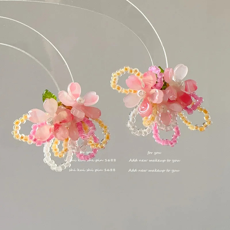 Handmade Beaded Bohemian Colorful Earrings