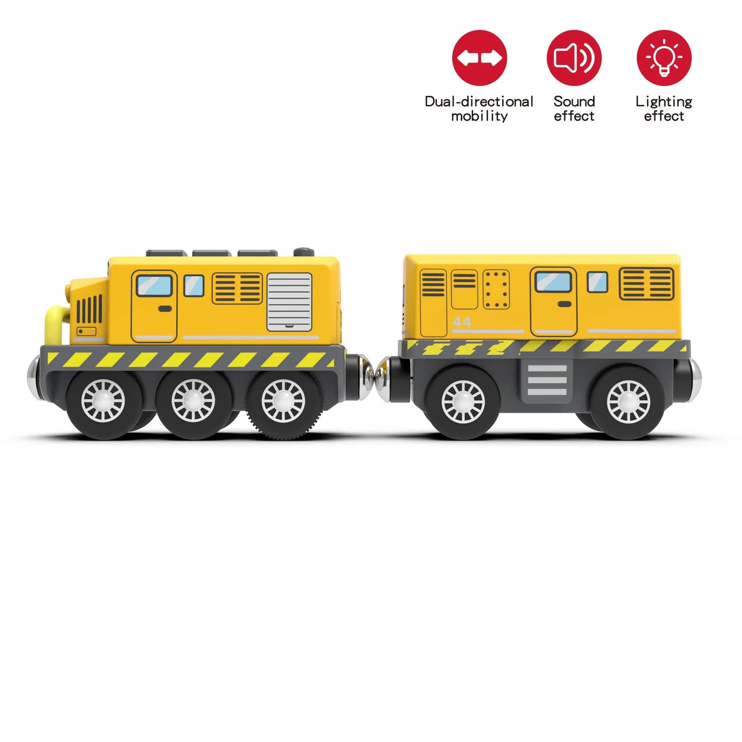 Kid Magnetic Electric Train Car Locomotive Wooden Track Slot Diecast Railway Track Children's Educational Toys Gifts