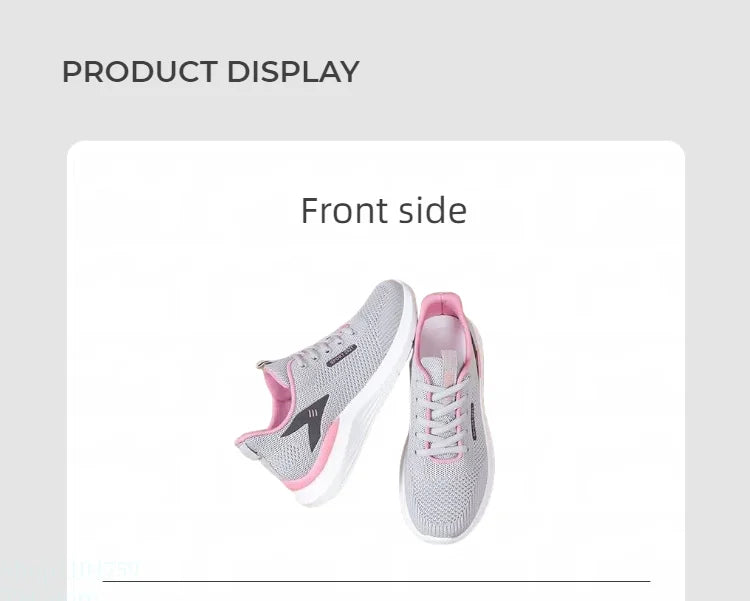 The women's walking shoes have a soft and slip-resistant sole making them perfect for stylish runners.Breathable and comfortable