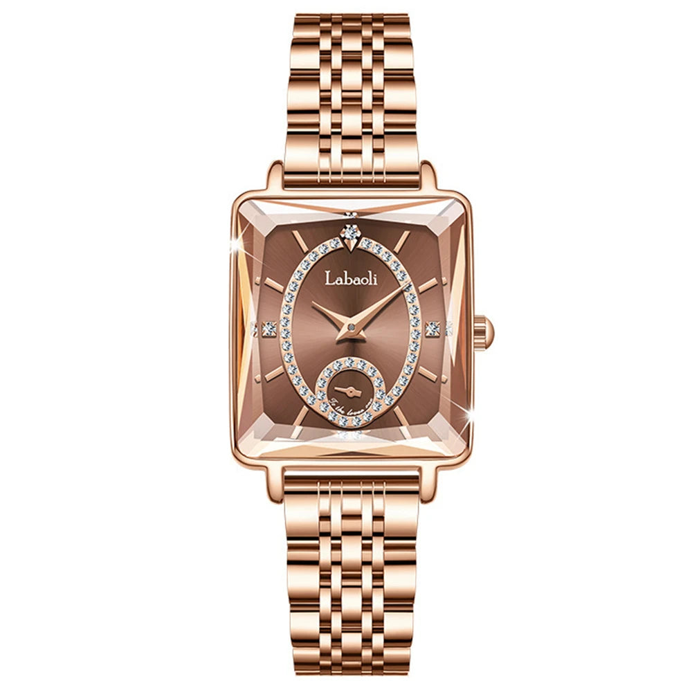 Fashionable Luxury Watches For Woman Diamond Studded Dial Waterproof Steel Strip Quartz Watch reloj часы женские наручные