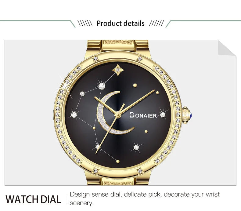 2025 Women's Wristwatch Luxury Brand Watch for Women Elegant Bracelet Waterproof Fashion Quartz Ladies Watches Reloj Para Mujer