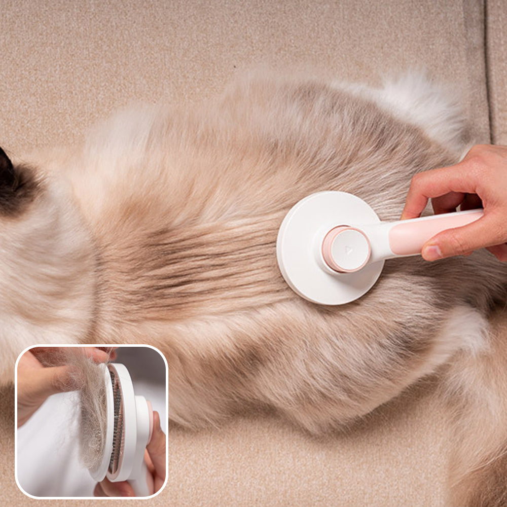 Cat Hair Cleaner Pet Accessories Cleaning and Beauty Products Self Cleaning Brush Pet Comb Plastic